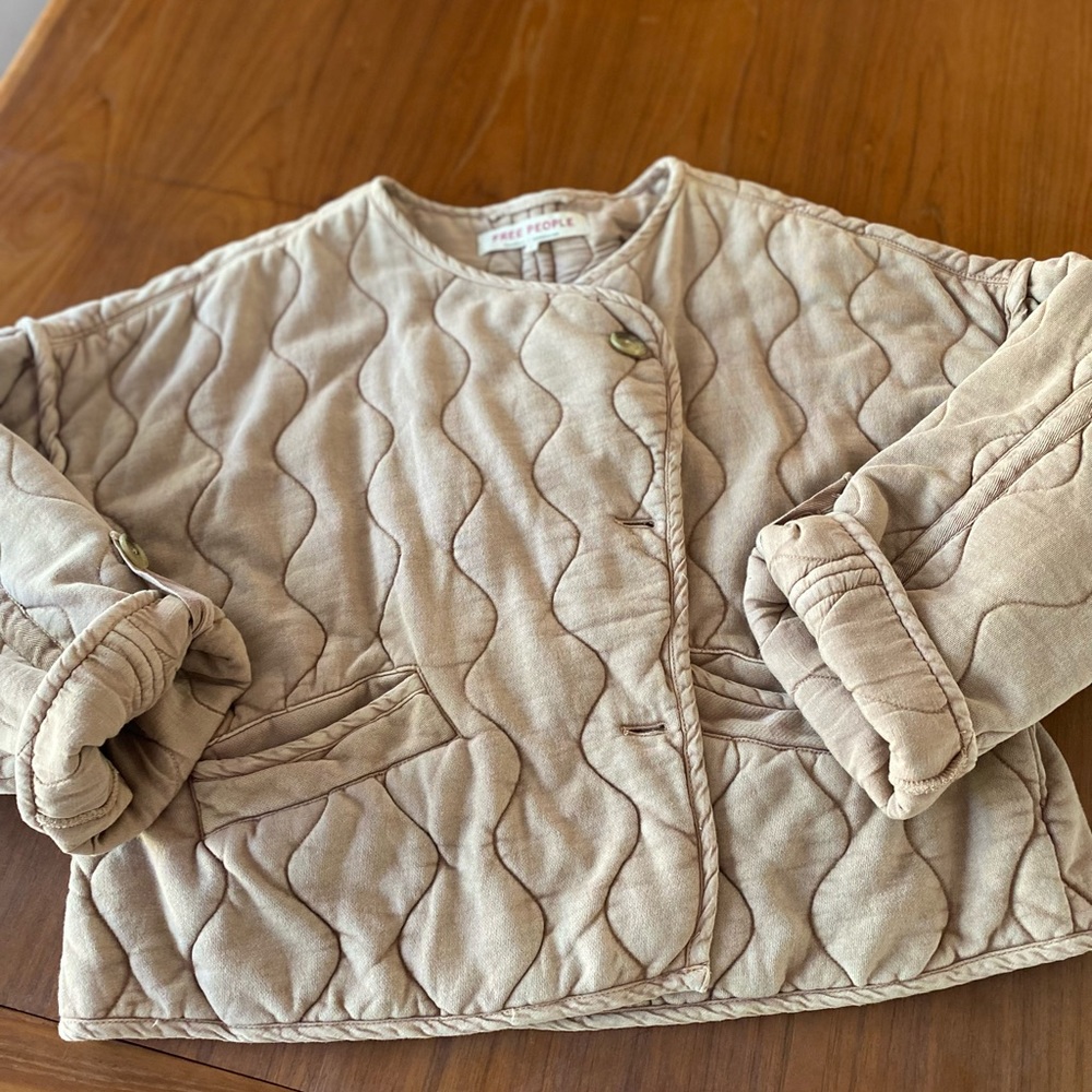 Free People New✨ Quilted bomber jacket - Picture 12 of 13